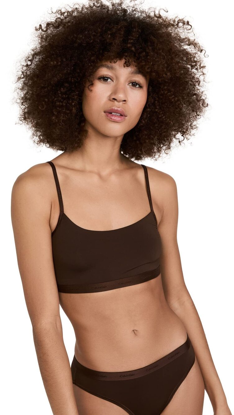 NWT Calvin Klein Womens Form To Body Unlined B Umber S